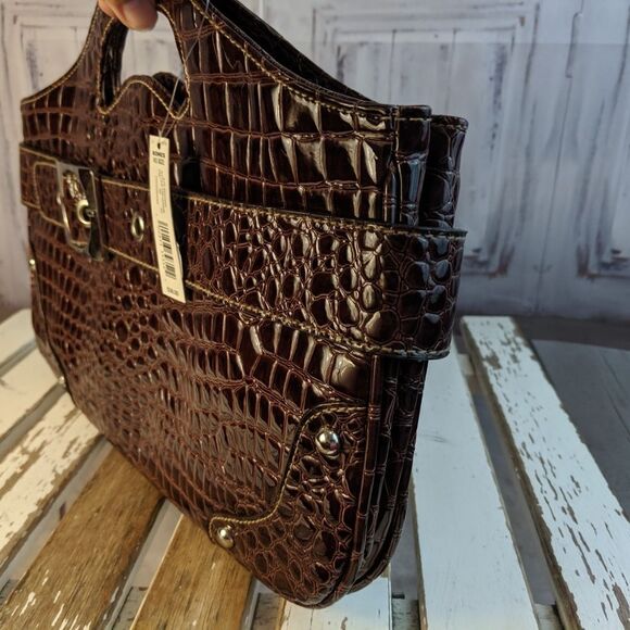 nwt new apt 9 purse handbag bag tote travel wristl - Picture 2 of 5